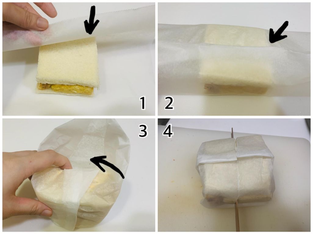 柚香玉子烧三明治 的加工步骤