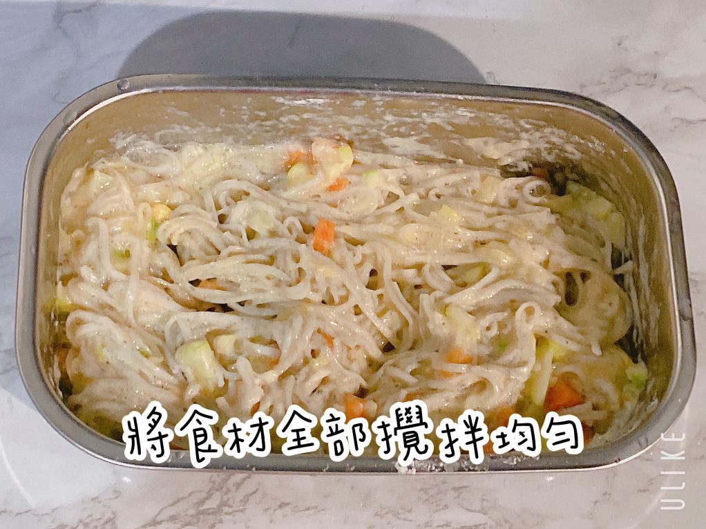 辅食面线煎 的加工步骤