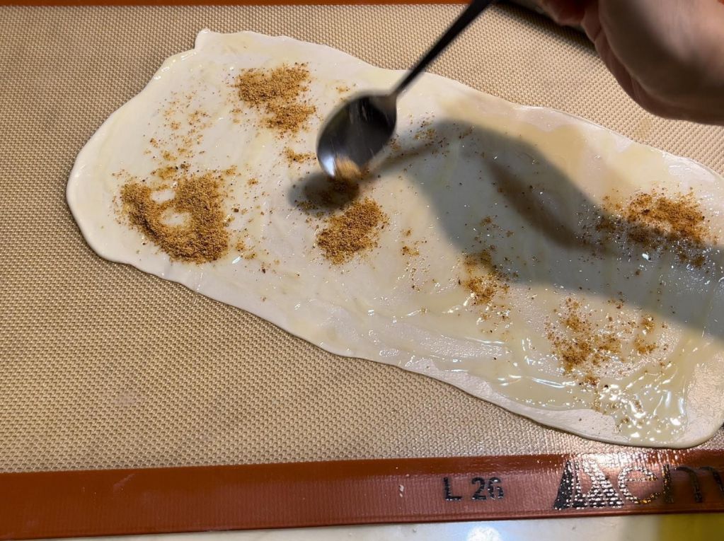 炼乳花生千层抓饼 的加工步骤