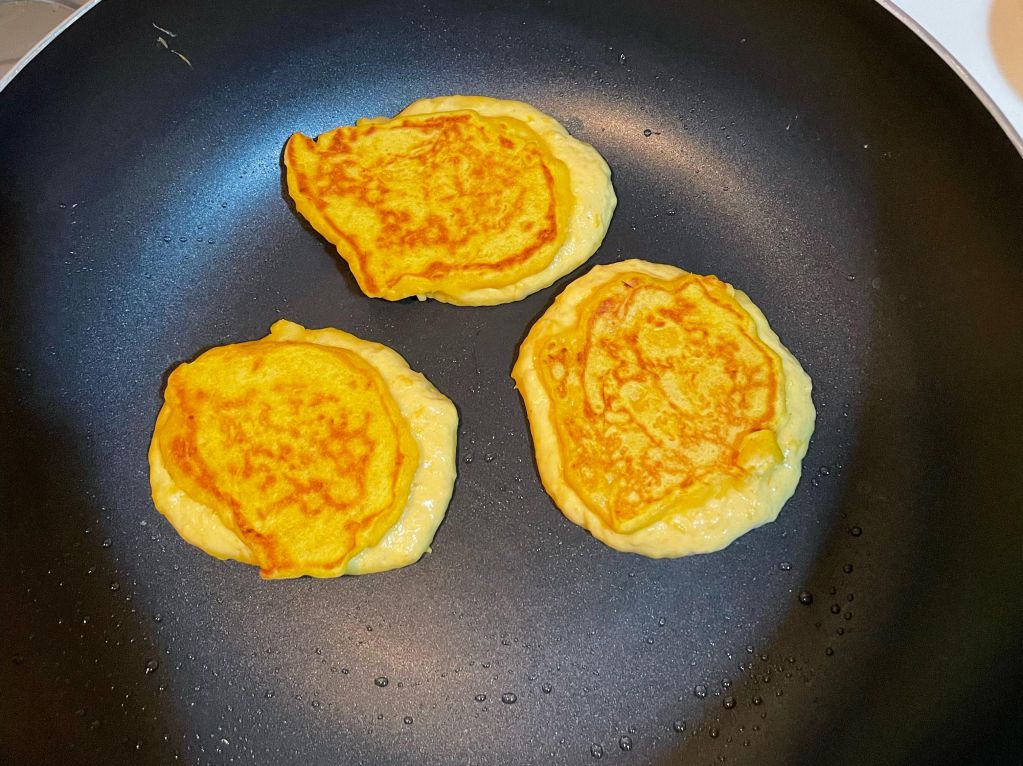 南瓜香料松饼的加工步骤