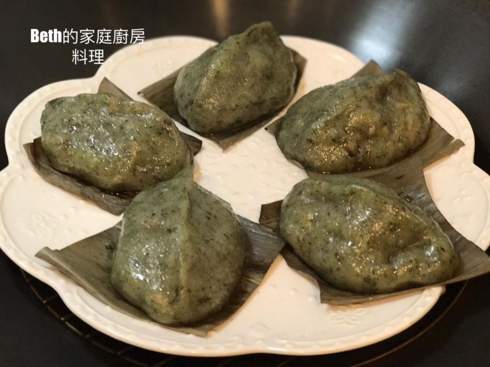 草仔粿（艾草粿）的加工步骤