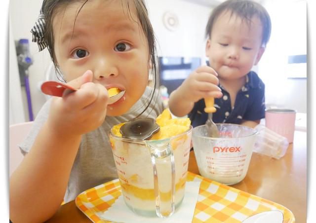 夏季限定「芒果牛奶雪花冰」好清凉~~的加工步骤