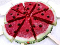 🍉西瓜造型冰棒🍉免机器免蛋黄免冰棒模