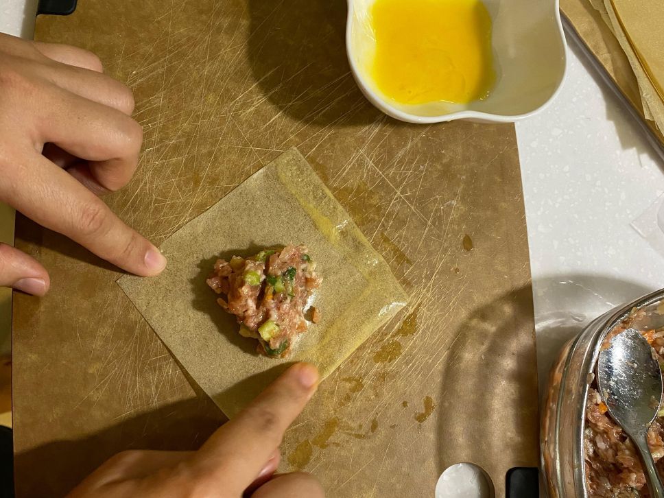 ［生酮低醣餐］千张豆皮火锅饺的加工步骤