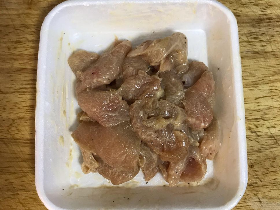 豆苗嫩鸡的加工步骤