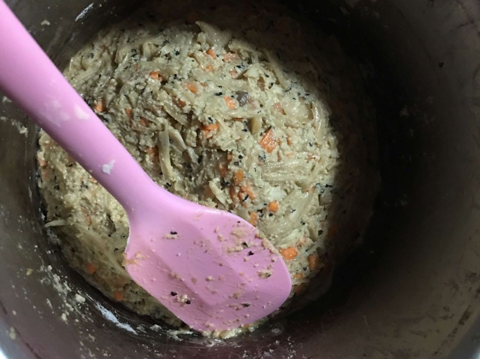 豆渣全素肉，完全没豆渣味的豆渣菜卷的加工步骤