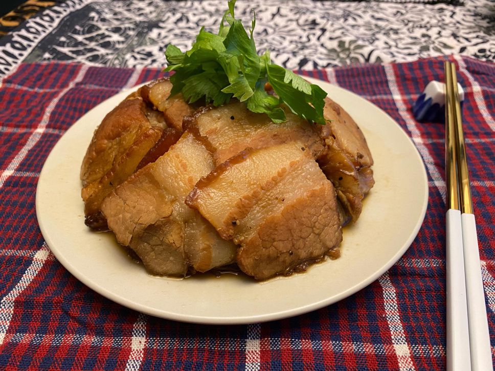 ［生酮低醣餐］梅干扣肉 福菜烧白的加工步骤