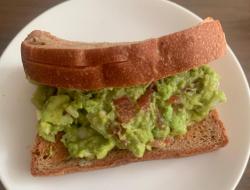 Guacamole with toast