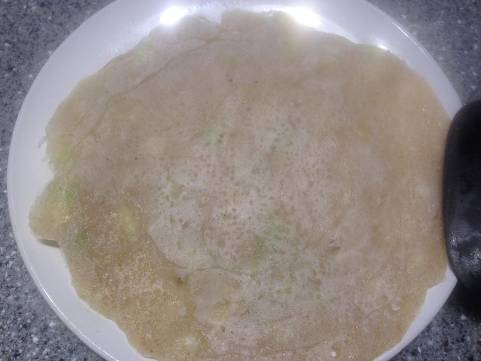 黑麦葱蛋饼（面糊）的加工步骤