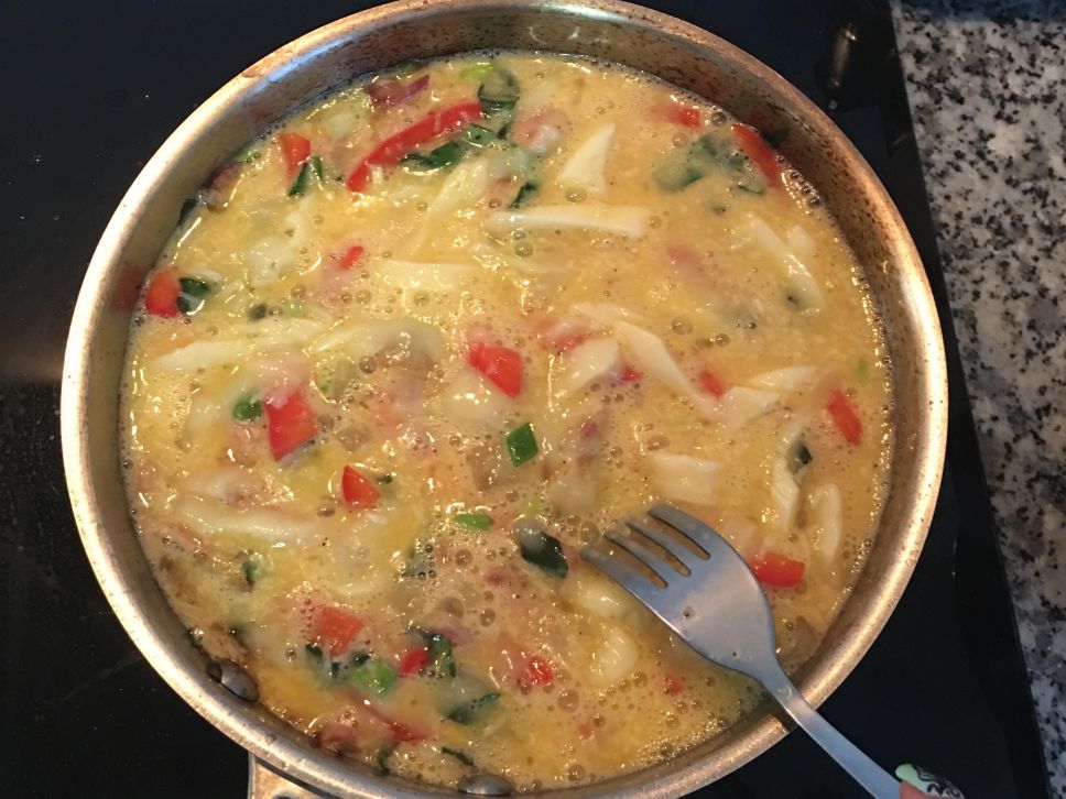 义式起司烘蛋(Frittata)的加工步骤