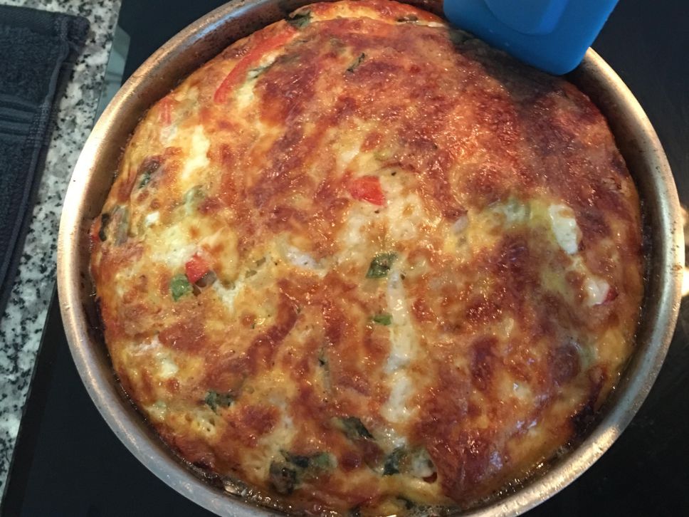 义式起司烘蛋(Frittata)的加工步骤