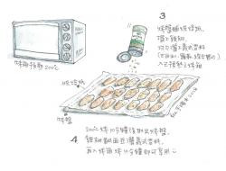 甜辣酱烤鸡翅-手绘食谱