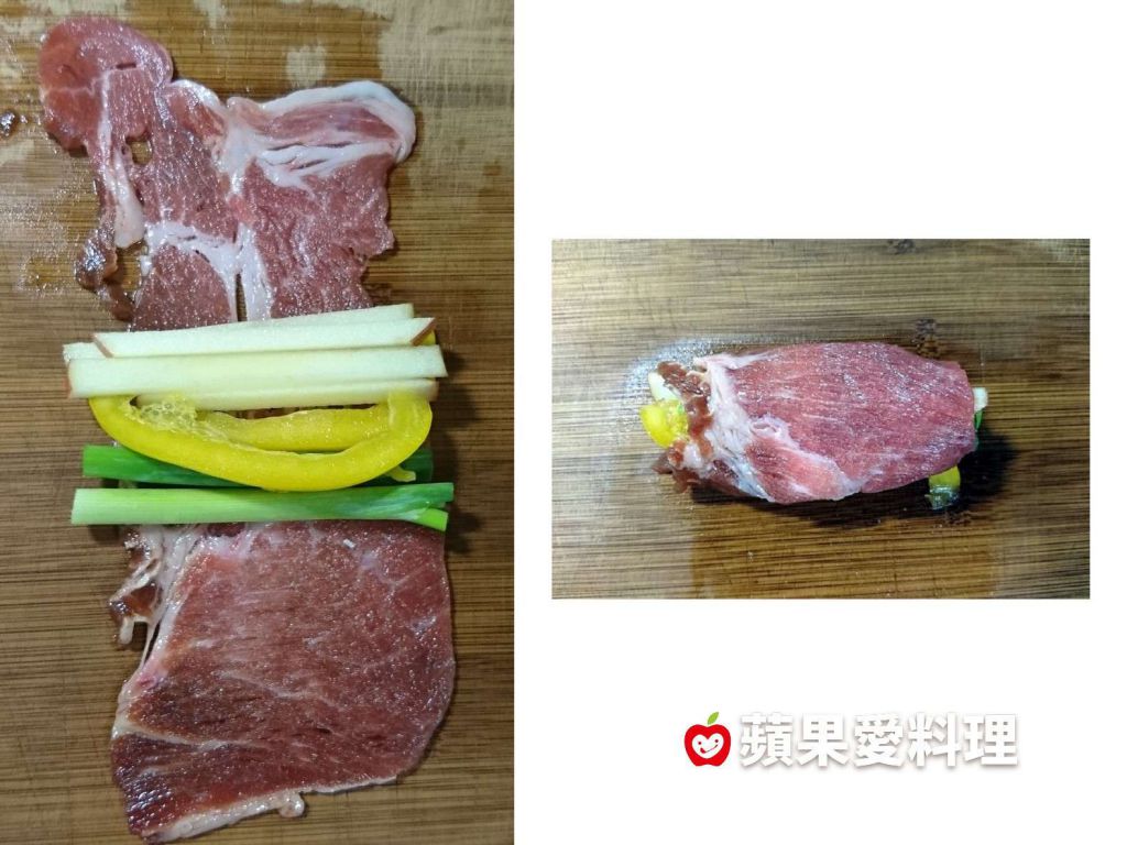 蔬果猪肉卷－中秋烤肉必学的加工步骤