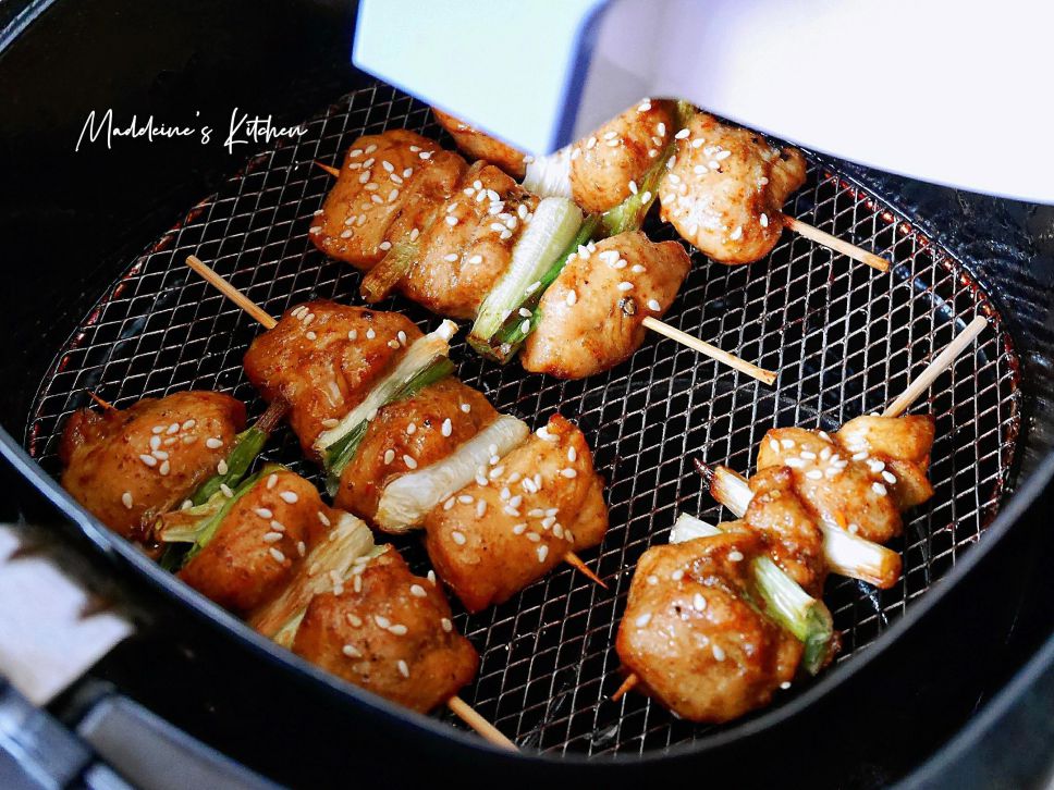 孜然风味烤鸡肉串（气炸锅料理）的加工步骤