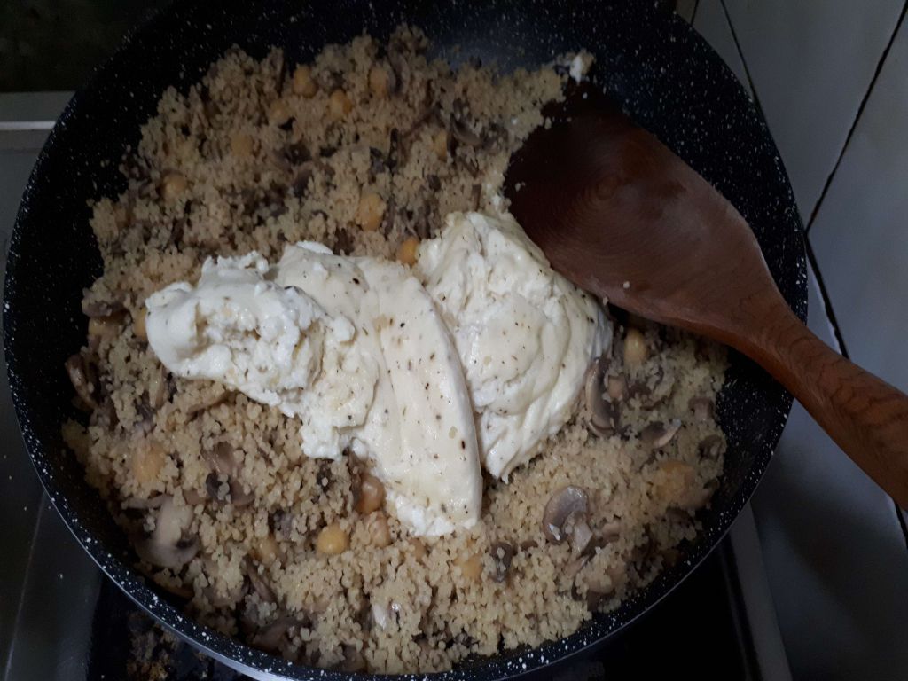 Couscous焗烤超级食物的加工步骤