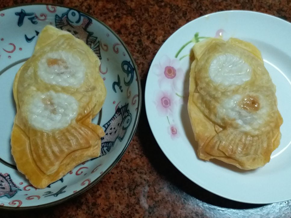 鲷鱼烧酥皮汤圆（松饼机版）的加工步骤