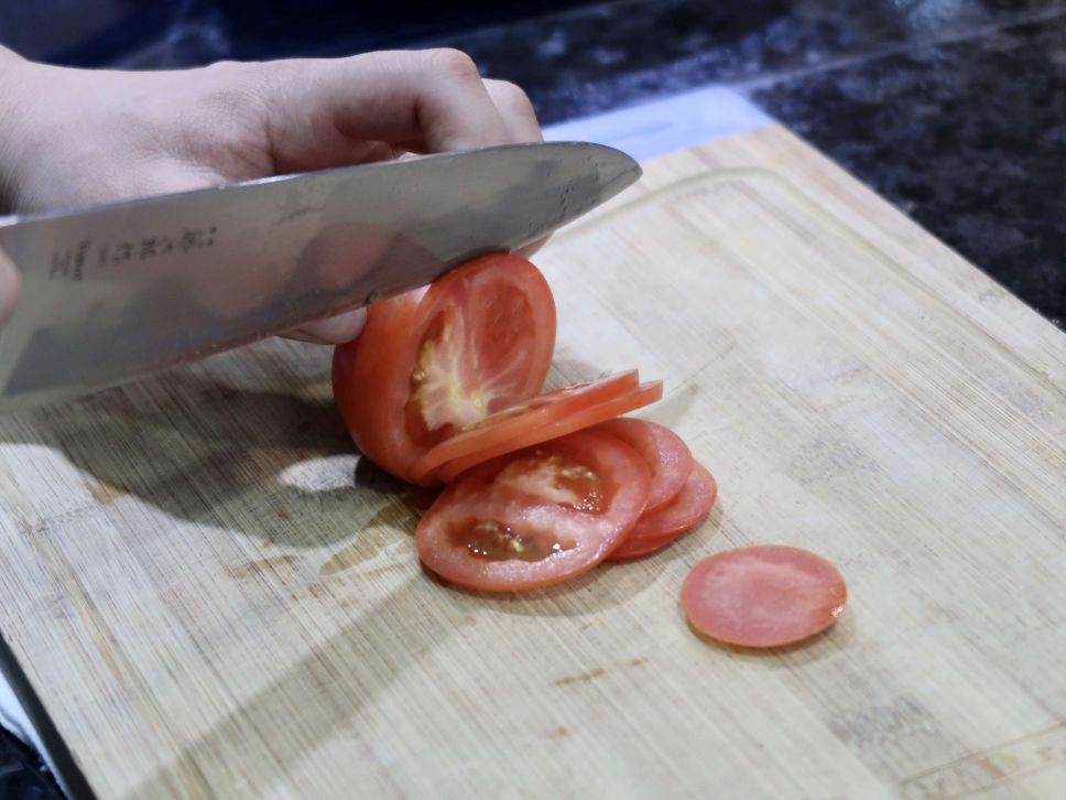 照烧新餐肉抓饼(全素)的加工步骤