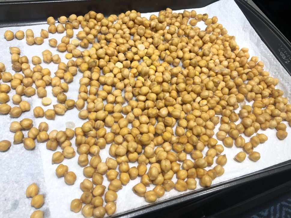 烤香脆微辣的鹰嘴豆(Chickpea)的加工步骤