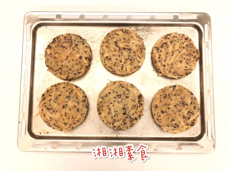 不加面粉的健康素排/素食的加工步骤