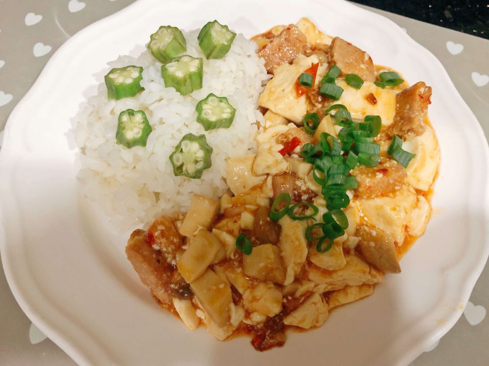 素食麻婆豆腐烩饭🍛的加工步骤