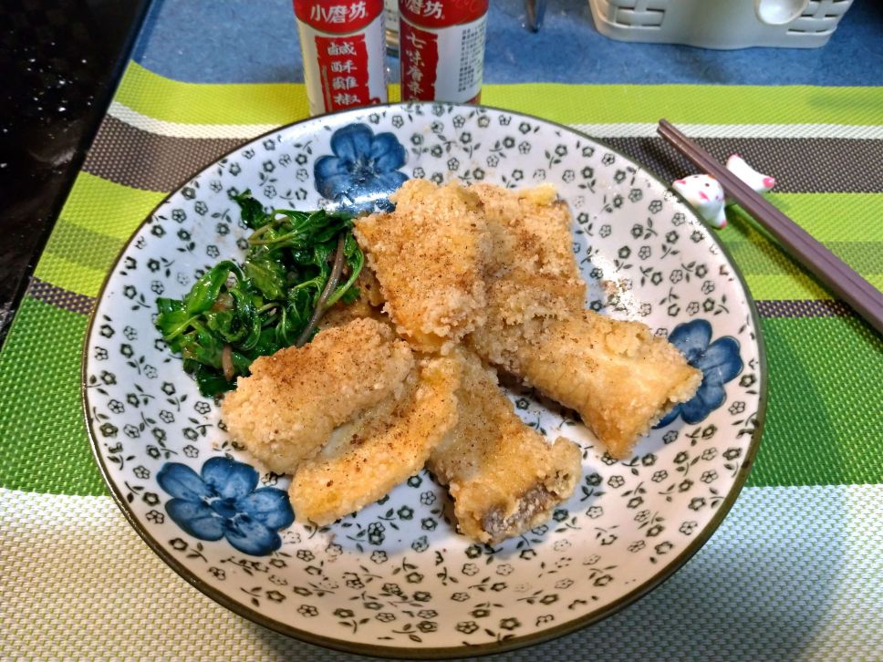 炸杏鲍菇(素食鸡排)的加工步骤