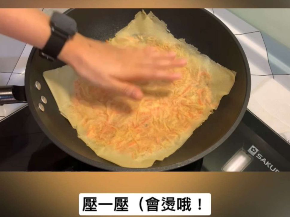 泡菜奶酪千张蛋饼的加工步骤