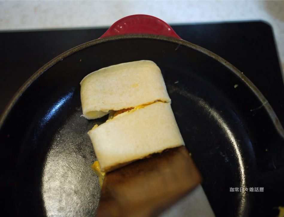 自製古早味蛋饼❤10分钟完成美味早餐的加工步骤