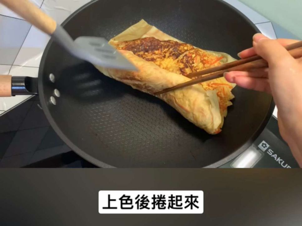 泡菜奶酪千张蛋饼的加工步骤