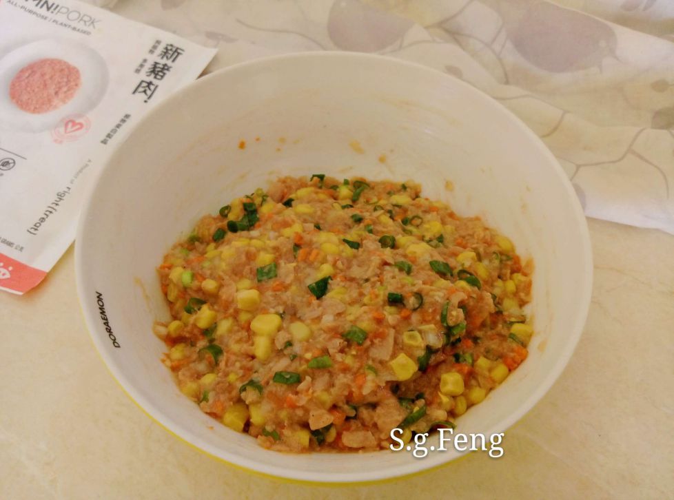 玫瑰煎饺(新猪肉玉米口味)的加工步骤