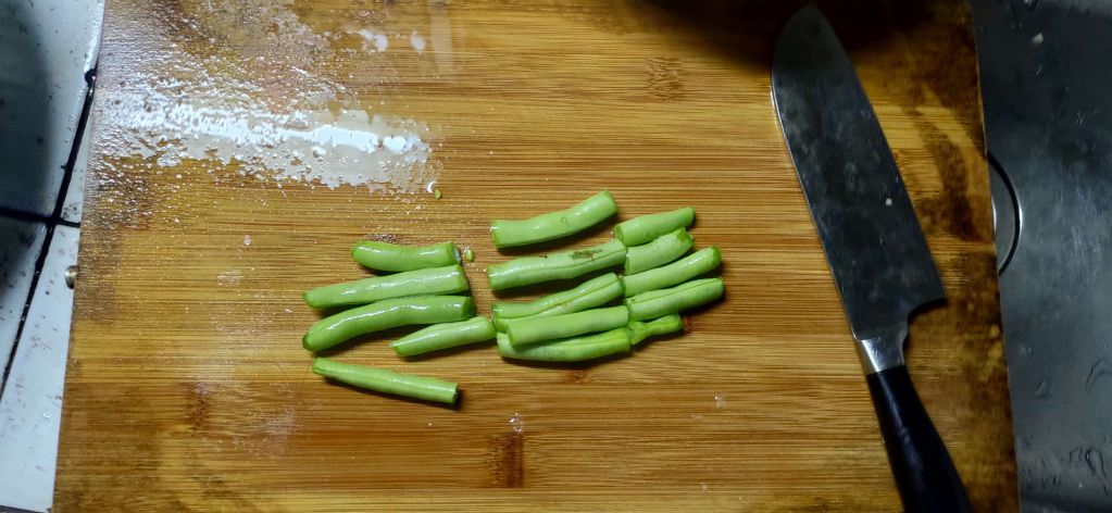 油葱蒜味四季豆的加工步骤