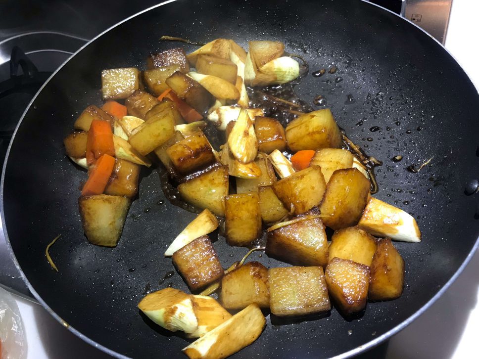 👩🏻‍🍳卤冬瓜皎白笋-素食可的加工步骤