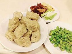 毛豆烤麸