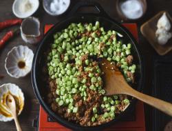 [蔬食]脆甜四季豆炒肉末