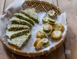 栉瓜煎饼+韭菜煎饼｜轻松料理