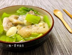 芥菜蒜头鸡汤  【电锅料理】