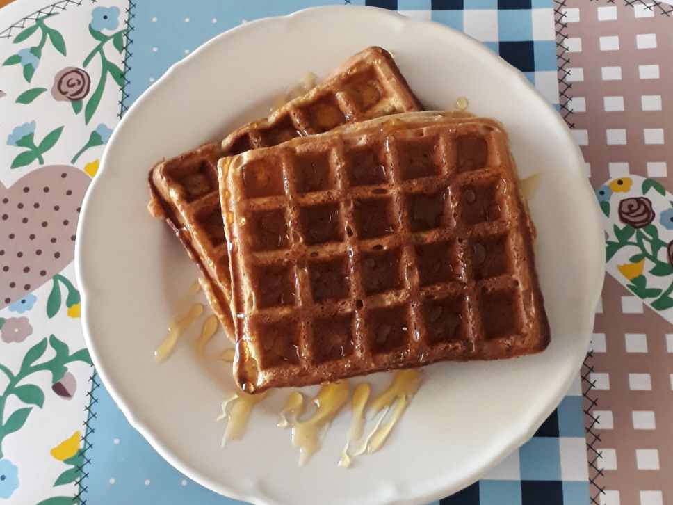 香蕉松饼 Belgian waffle的加工步骤