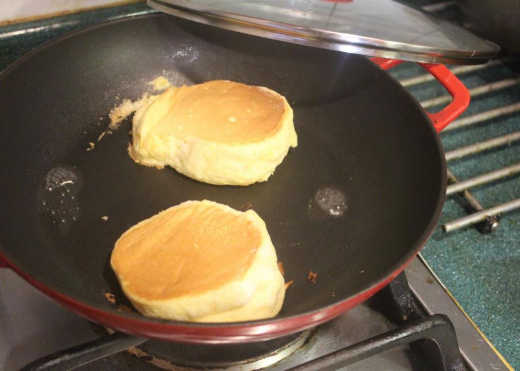 日式厚松饼的加工步骤