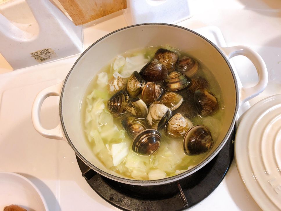 天冷冷吃高丽菜汤饭的加工步骤