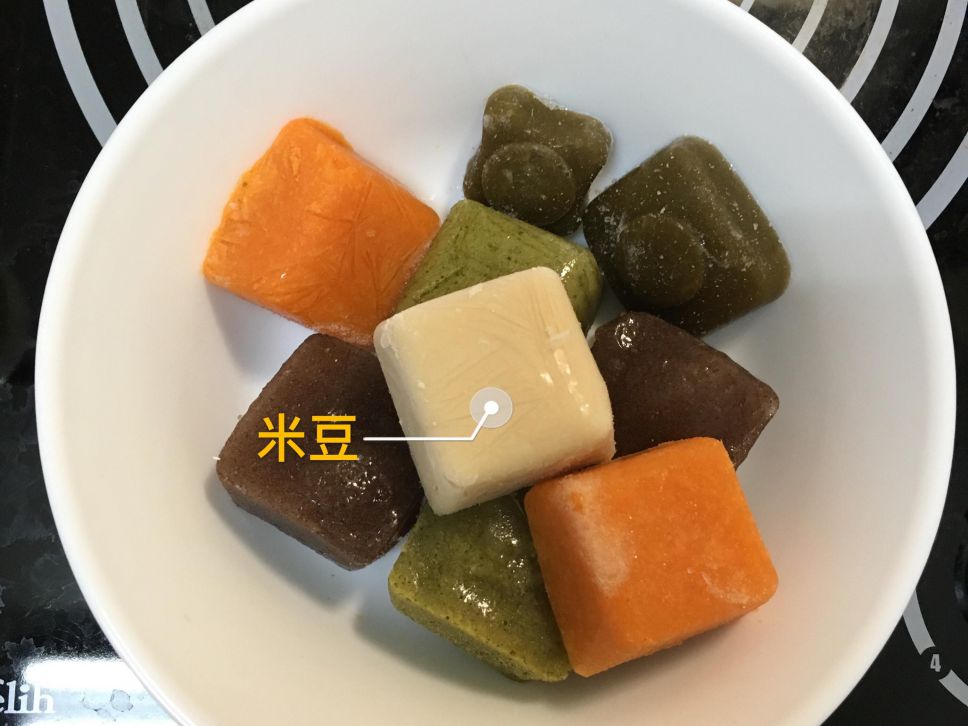 副食品 米豆泥 4M-6M的加工步骤