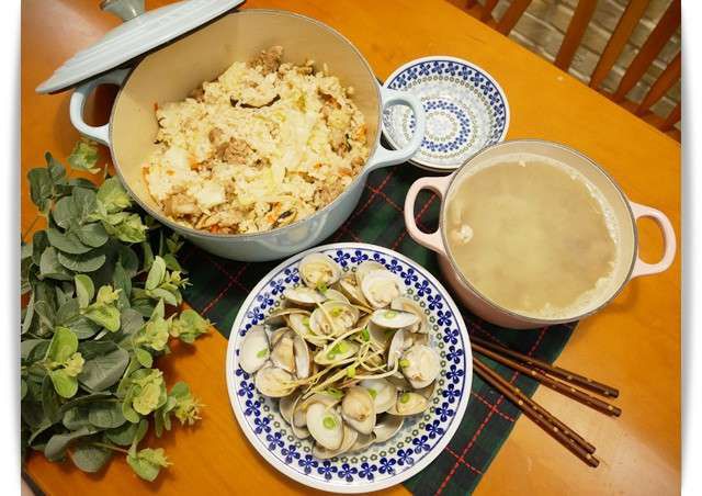 一锅到底「高丽菜饭」简单又美味。的加工步骤