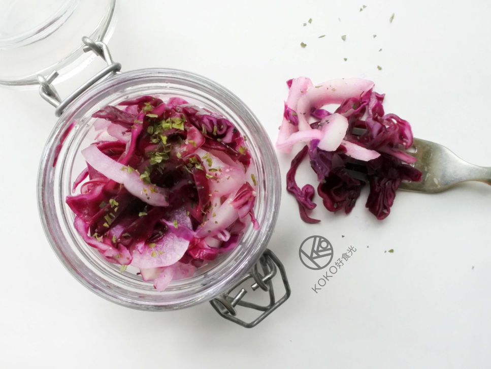 醋渍紫高丽菜（简易泡菜Coleslaw）的加工步骤