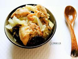 高丽菜香菇鸡饭(电锅版)