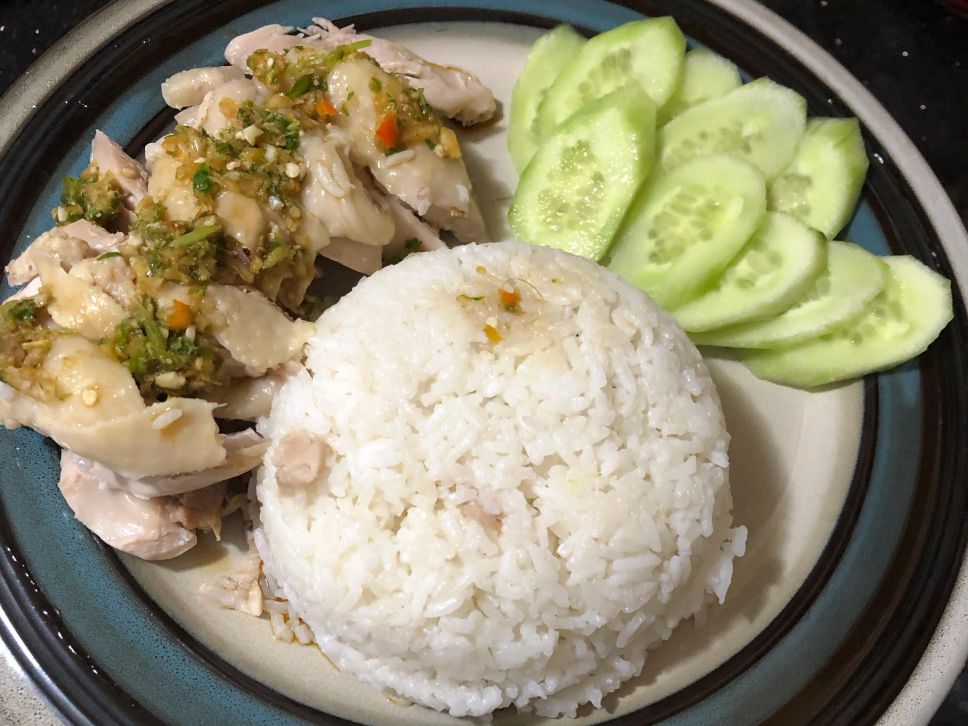 电饭锅版海南鸡饭的加工步骤