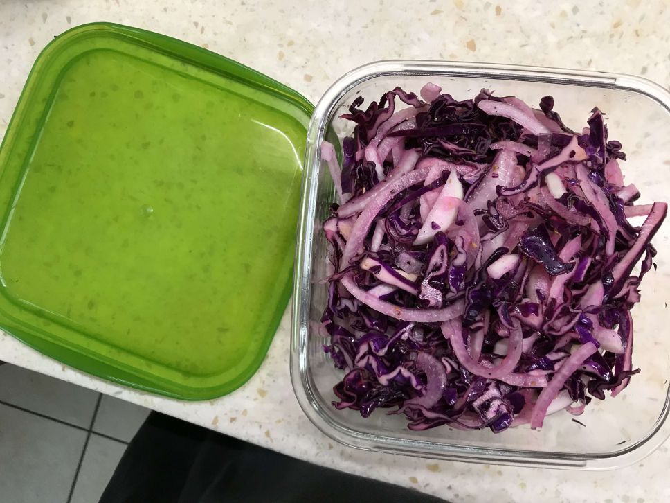 醋渍紫高丽菜（简易泡菜Coleslaw）的加工步骤