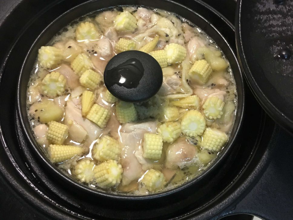 奇异果蒸鸡肉+日式炊饭的加工步骤