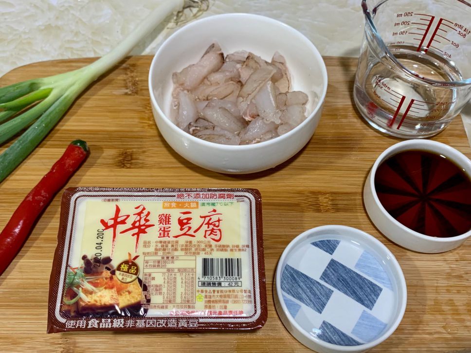 清蒸蟹肉豆腐（电锅料理）的加工步骤