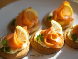 Mimi♥烟熏鲑鱼起司点心◎smoked salmon cream cheese canapes