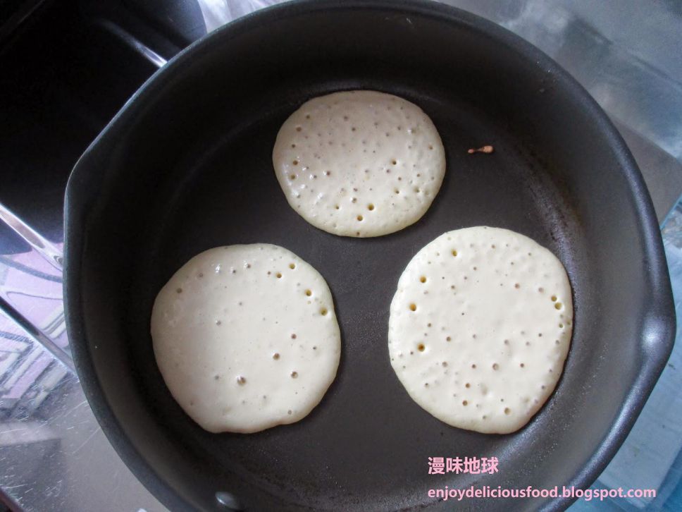 Pancake 美式松饼的加工步骤