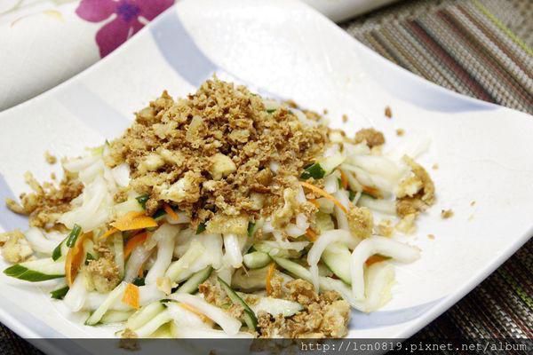 豆腐酥凉拌大白的加工步骤