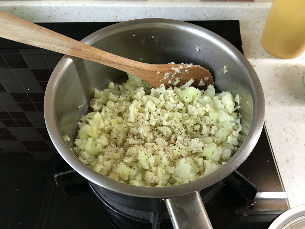 低糖白花椰菜煎饼的加工步骤